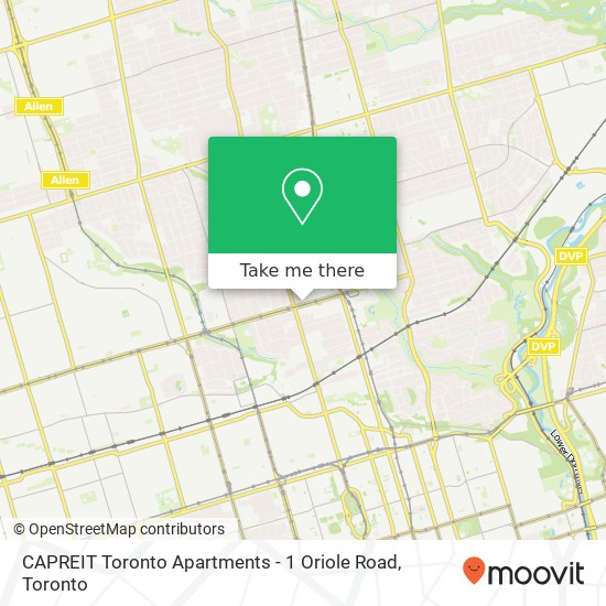 CAPREIT Toronto Apartments - 1 Oriole Road plan