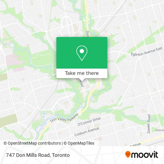 747 Don Mills Road map