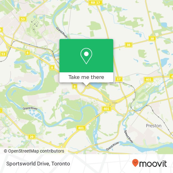 Sportsworld Drive map