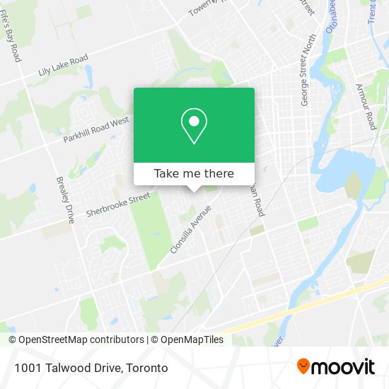 1001 Talwood Drive map