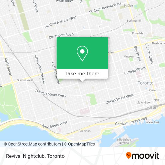 Revival Nightclub map