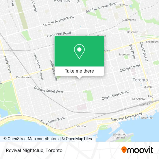Revival Nightclub map