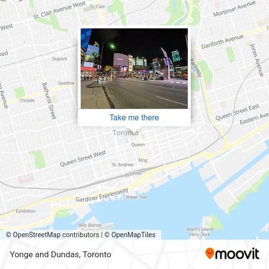 Yonge and Dundas map