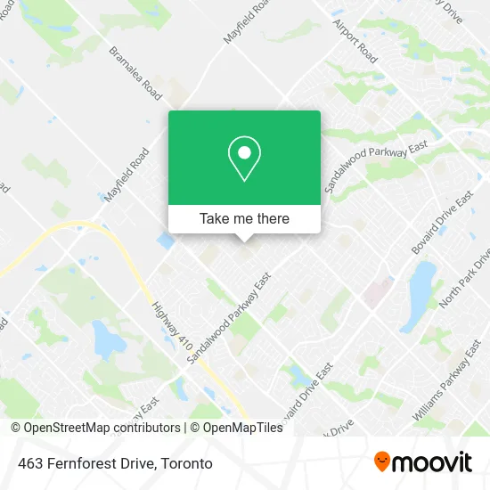 463 Fernforest Drive map