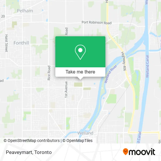 Peaveymart map