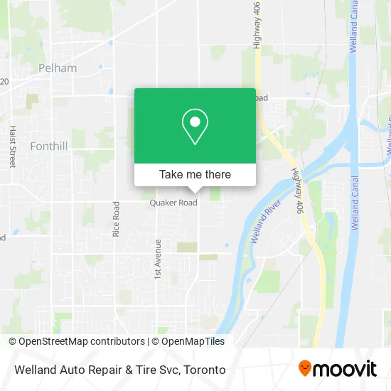 Welland Auto Repair & Tire Svc map