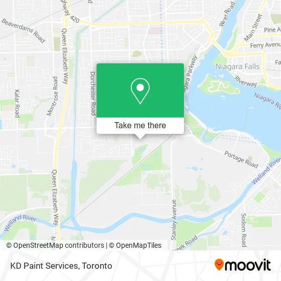 KD Paint Services map