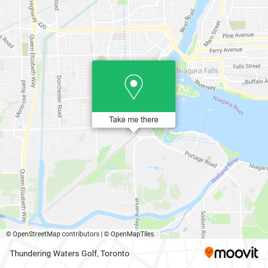 Thundering Waters Golf map
