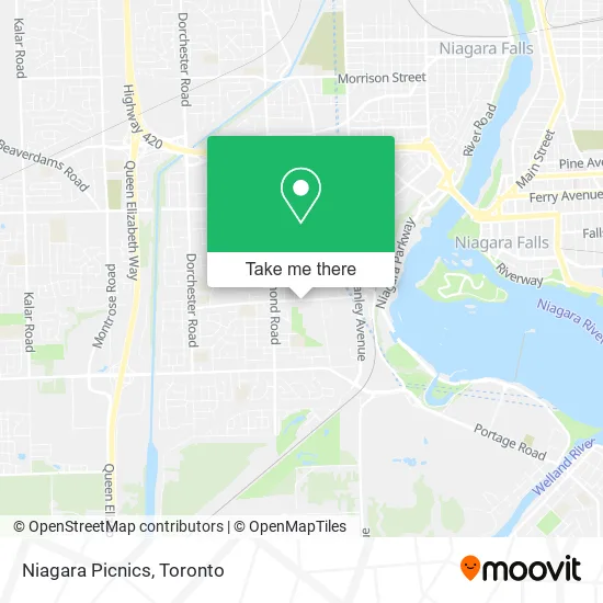 Niagara Picnics map
