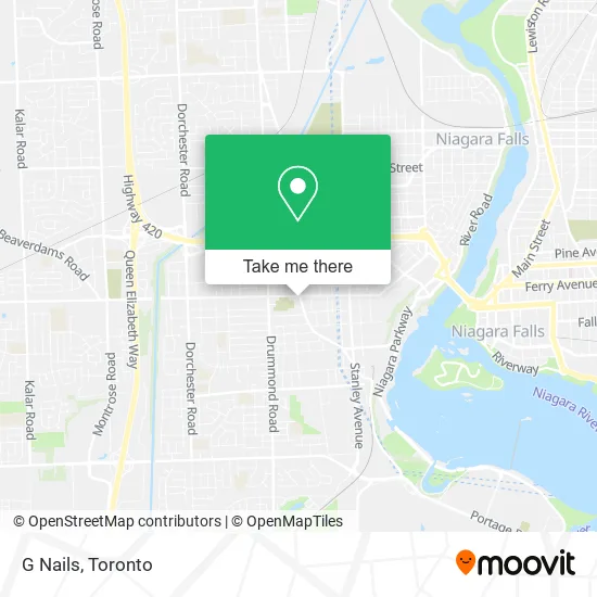 G Nails map