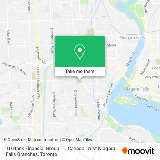 TD Bank Financial Group TD Canada Trust Niagara Falls Branches plan