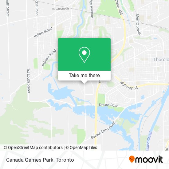 Canada Games Park map