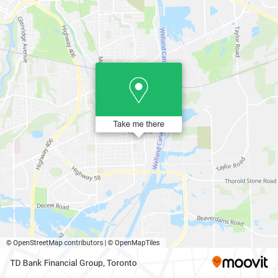 TD Bank Financial Group map