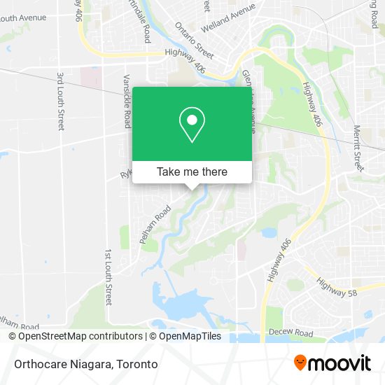 Orthocare Niagara map