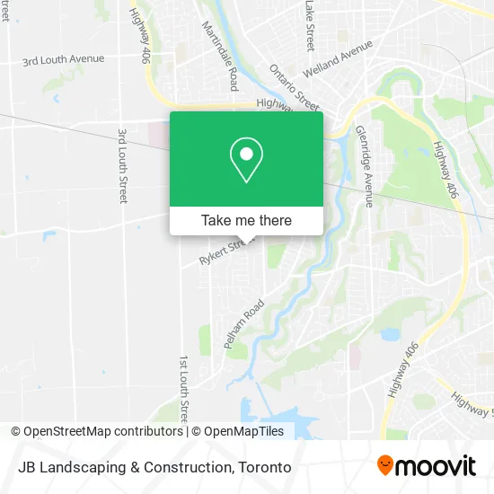 JB Landscaping & Construction map