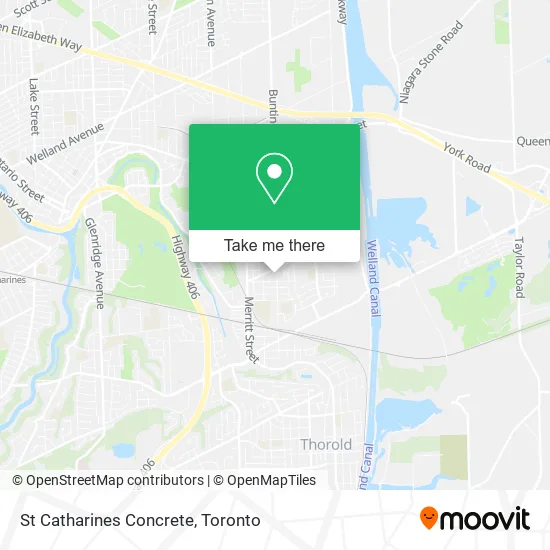 St Catharines Concrete map