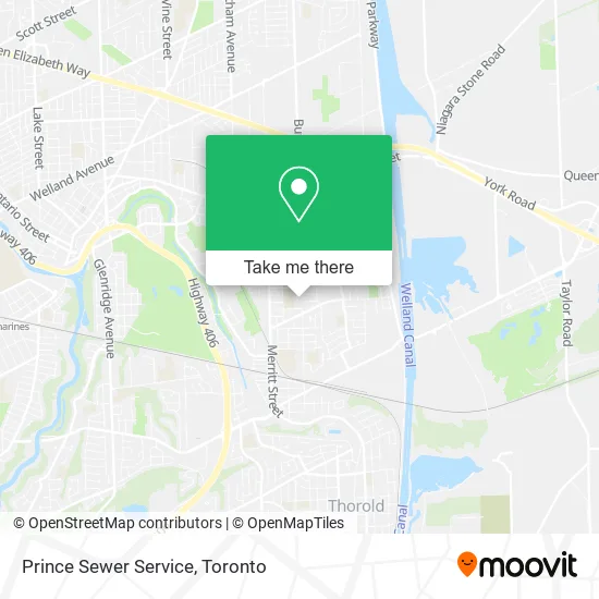 Prince Sewer Service map