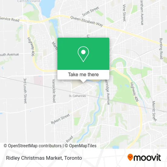 Ridley Christmas Market map