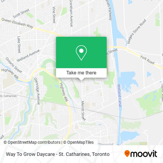 Way To Grow Daycare - St. Catharines map