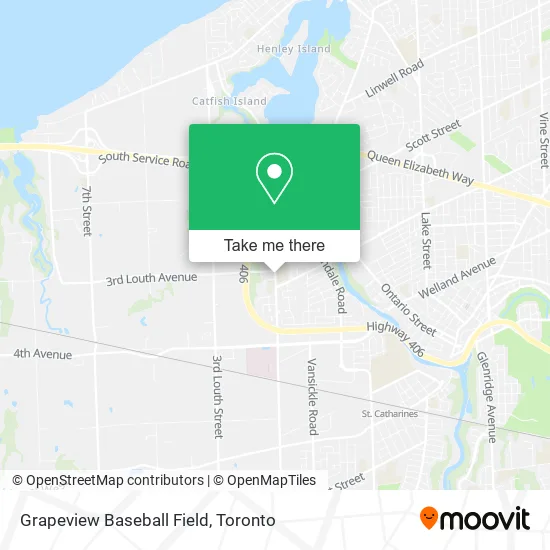 Grapeview Baseball Field map