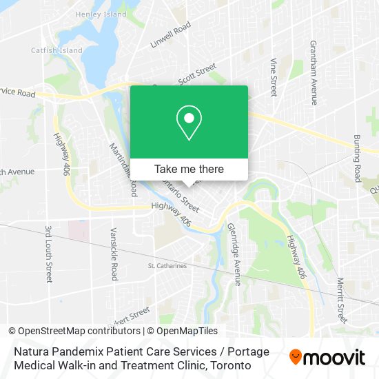 Natura Pandemix Patient Care Services / Portage Medical Walk-in and Treatment Clinic map