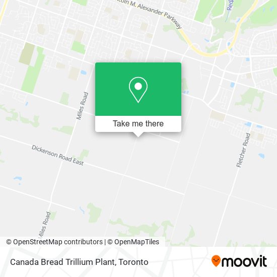 Canada Bread Trillium Plant map