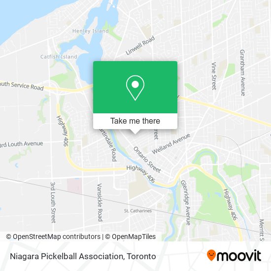 Niagara Pickelball Association map