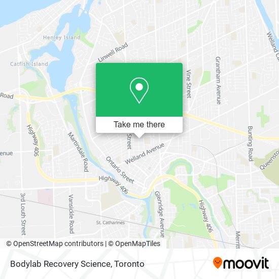 Bodylab Recovery Science map