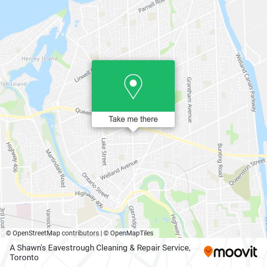 A Shawn's Eavestrough Cleaning & Repair Service map