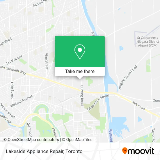 Lakeside Appliance Repair map