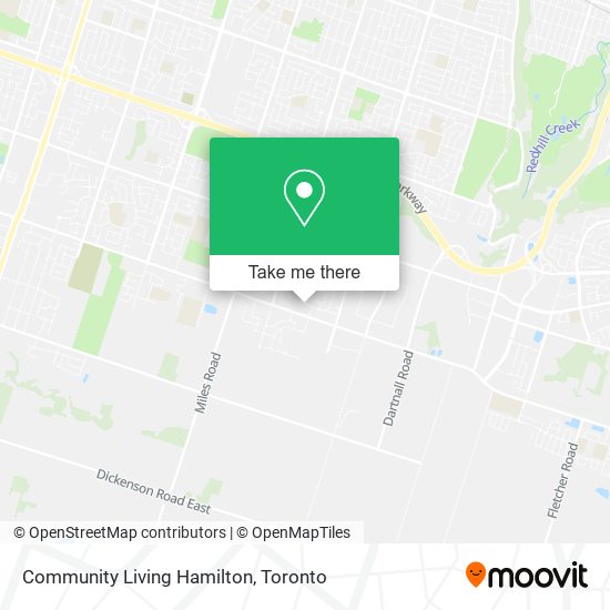 Community Living Hamilton map