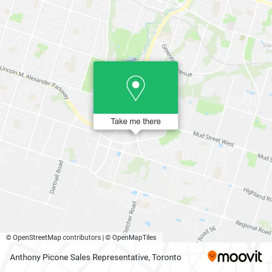 Anthony Picone Sales Representative map
