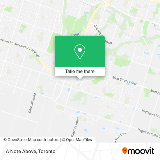 A Note Above map