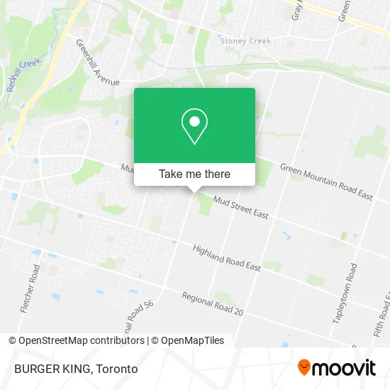 BURGER KING map