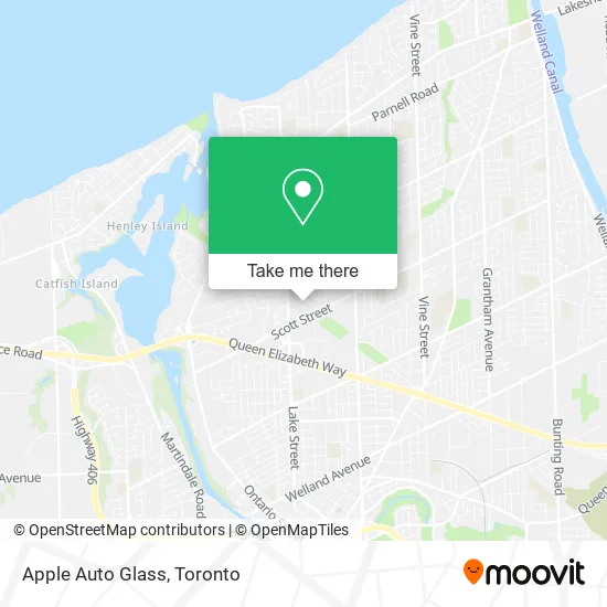 Apple Auto Glass map