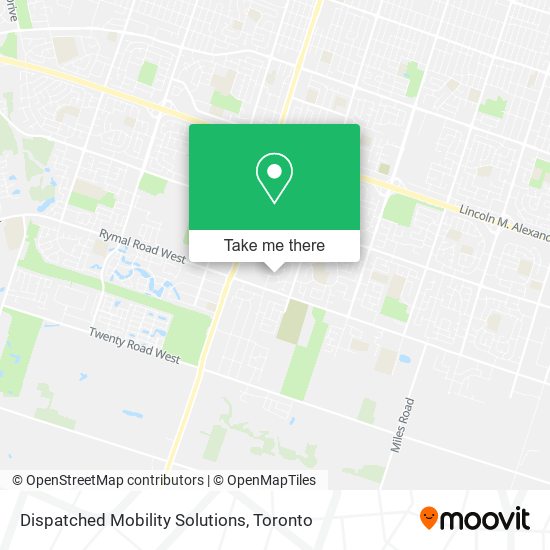 Dispatched Mobility Solutions map