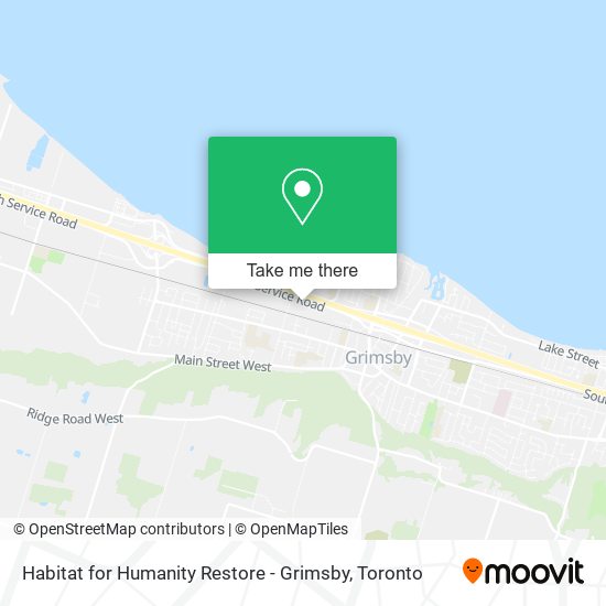 Habitat for Humanity Restore - Grimsby map