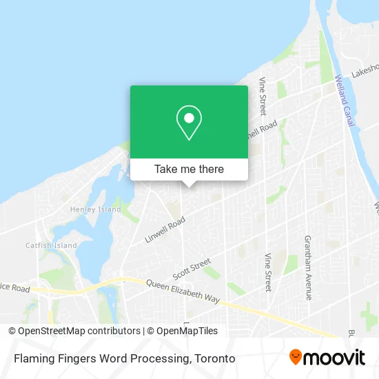 Flaming Fingers Word Processing map