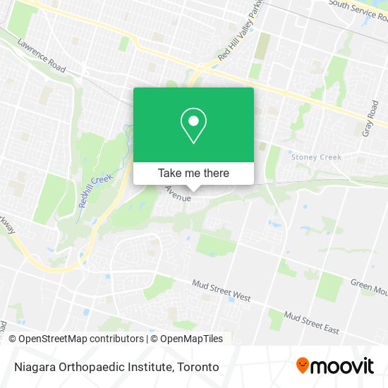 Niagara Orthopaedic Institute map