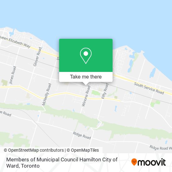 Members of Municipal Council Hamilton City of Ward map
