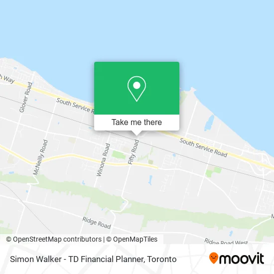 Simon Walker - TD Financial Planner map