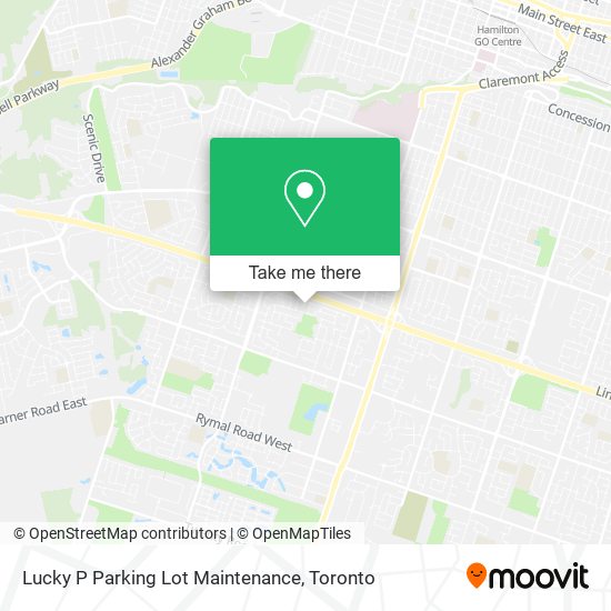 Lucky P Parking Lot Maintenance map