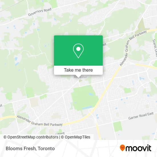 Blooms Fresh map