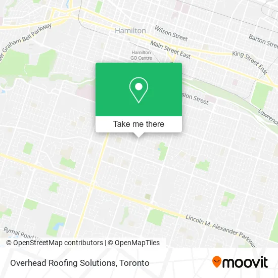 Overhead Roofing Solutions map