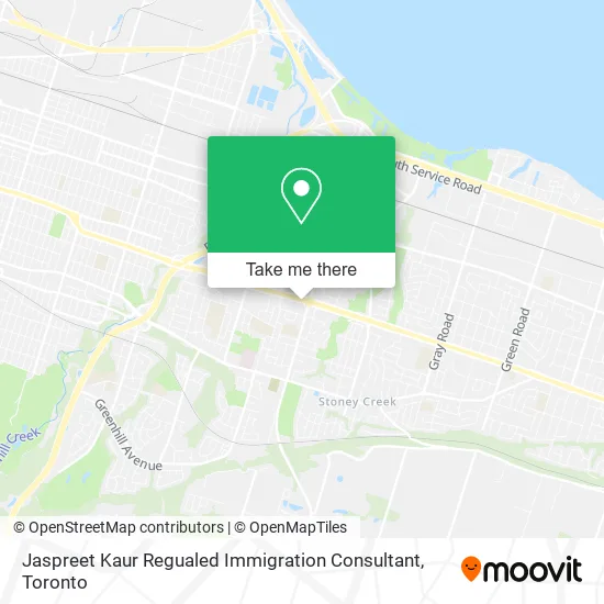 Jaspreet Kaur Regualed Immigration Consultant map