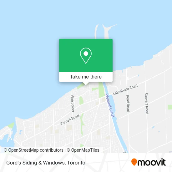 Gord's Siding & Windows map