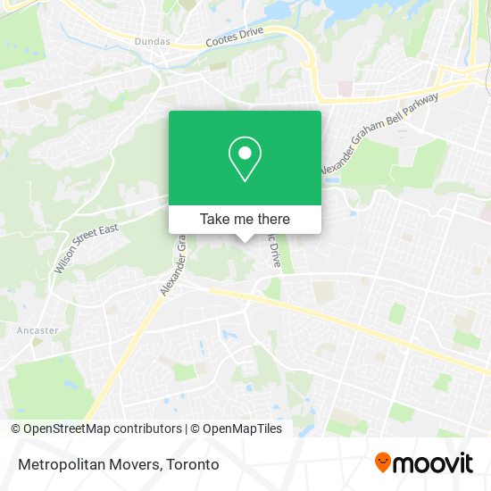 Metropolitan Movers map