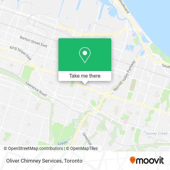 Oliver Chimney Services map
