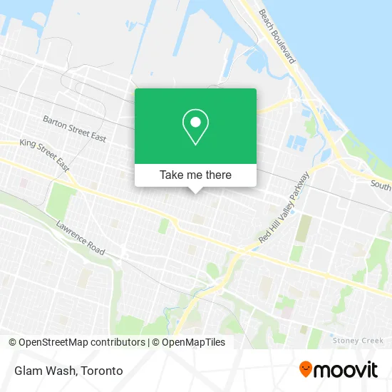 Glam Wash map