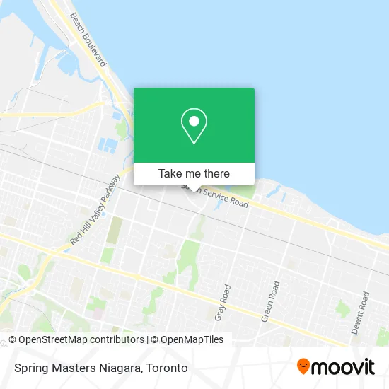 Spring Masters Niagara map